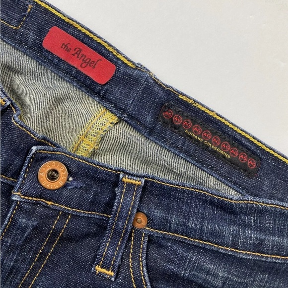 Adriano Goldschmied Blue Cut Off Denim Shorts Size 27 Women Unhemmed - Picture 4 of 7